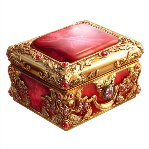 Realistic clipart of a jewelry box