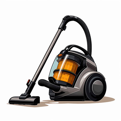 Chiaroscuro Art: Vacuum clipart on a white background