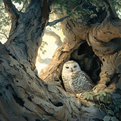 White Spotted Owl: Educational Tools for Wildlife Awareness