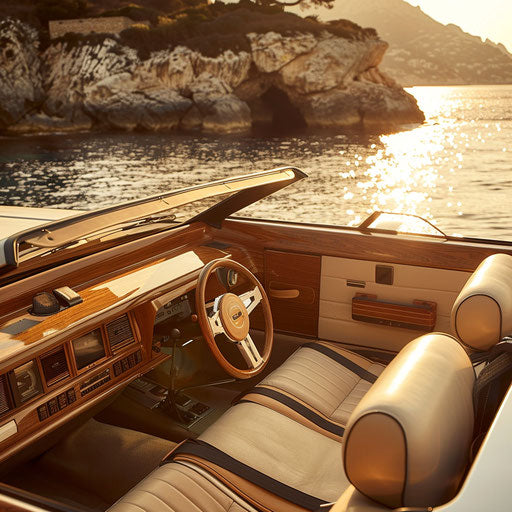 Luxury yacht-themed 1981 DeLorean DMC-12 car