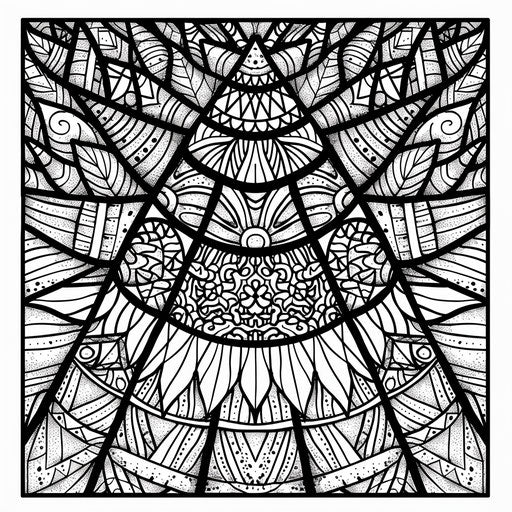 Intricate candy corn with detailed designs on each layer