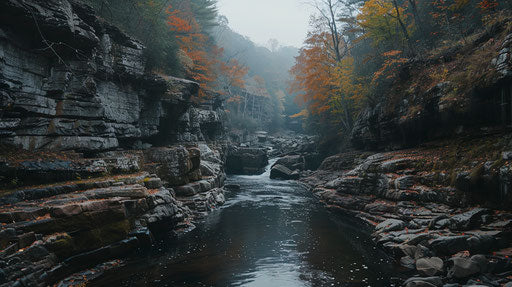 Mysterious Canyon in the Appalachian Mountains