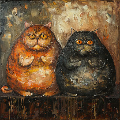 two fat cats
