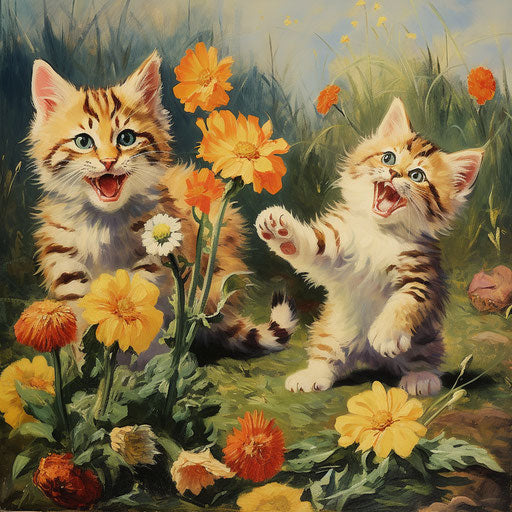 Kittens playing