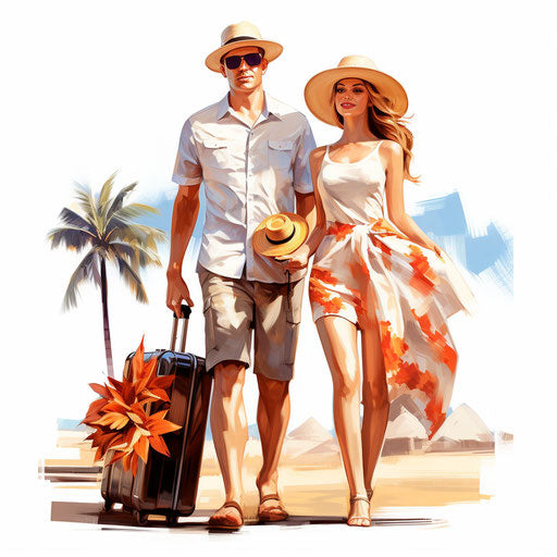 Holiday illustration in the style of Oil painting on white background