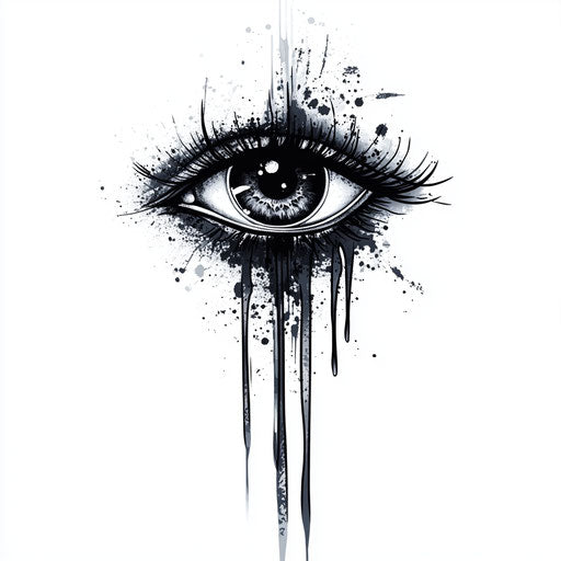 Arm tattoo with gothic influences and dark shading