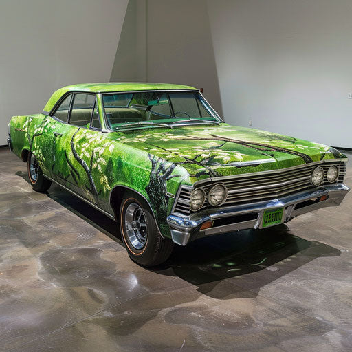 Eco-friendly 1967 Chevy Bel Air with biofuel conversion