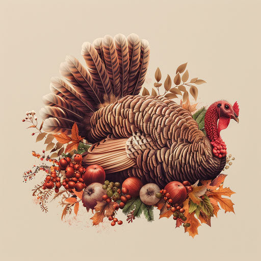 Elegant Happy Thanksgiving Clipart