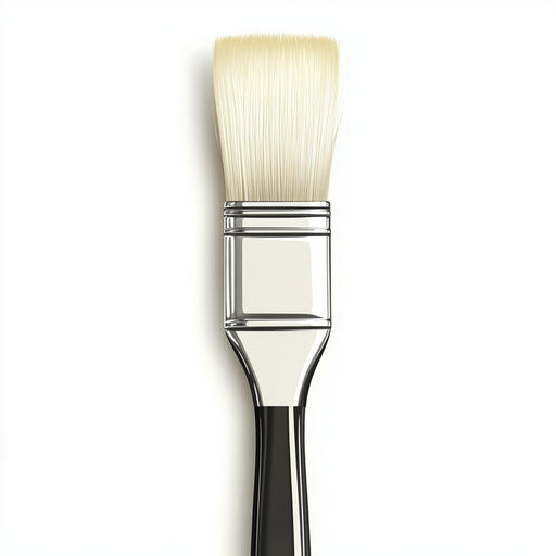3D Basting Brush on Flat White Background