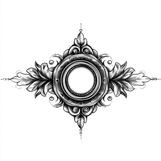 Men's bracelet tattoo with dotwork mandala design