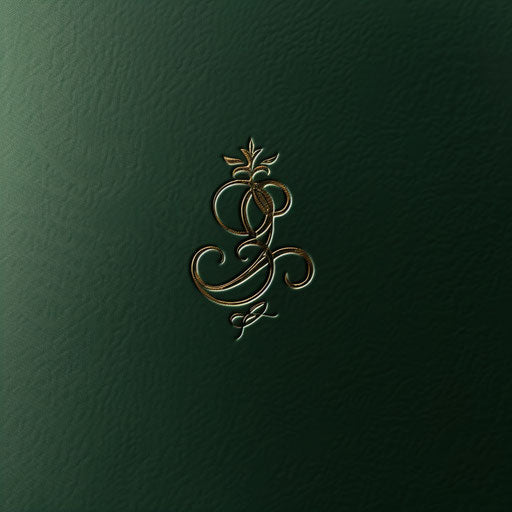 Classic logo design with timeless serif font on dark green background, exuding sophistication