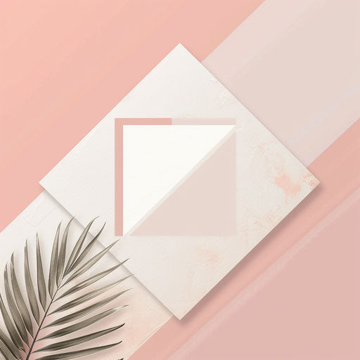 Stylish simple logo design with pastel background