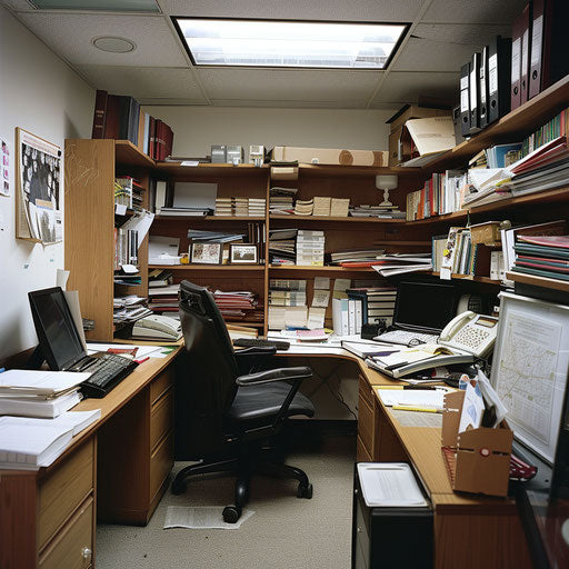 Meticulous and organized space of a forensic accountant
