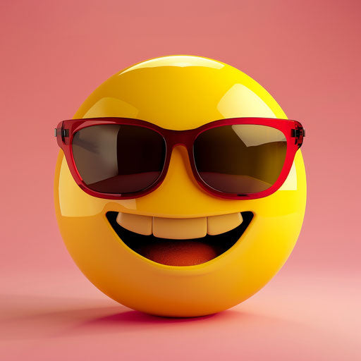 The yellow emoticon with sunglasses