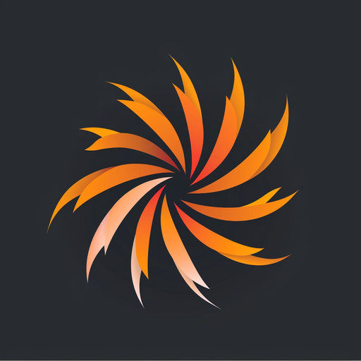 Energy burst: abstract logo with space for name