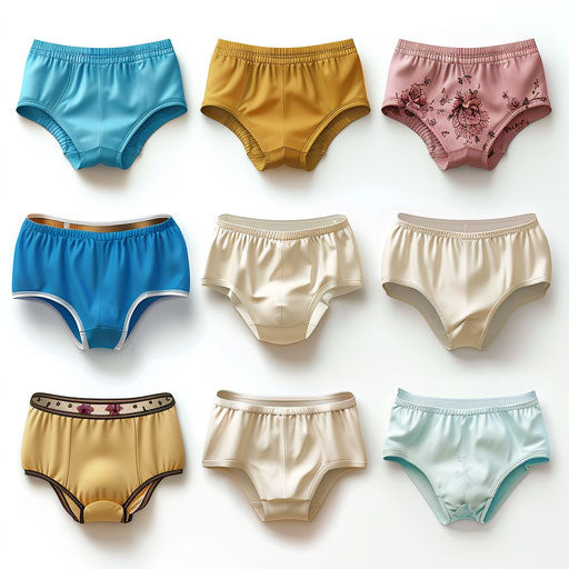 Underwear clipart in realistic style on white background