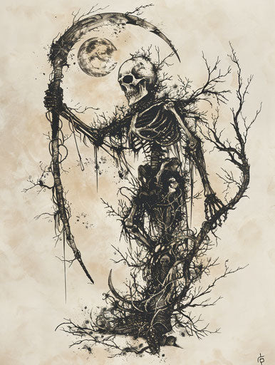 The reaper and the skull