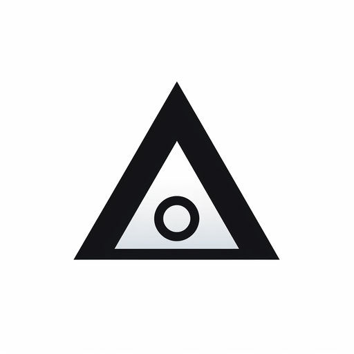 Minimalist style sign clipart, on white background