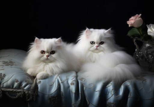 White and Silver Persian Cats for Sale