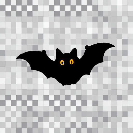 Black Bat Illustration for Halloween