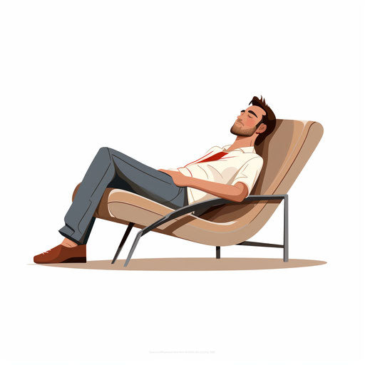 Lazy clipart in Minimalist style, on a white background