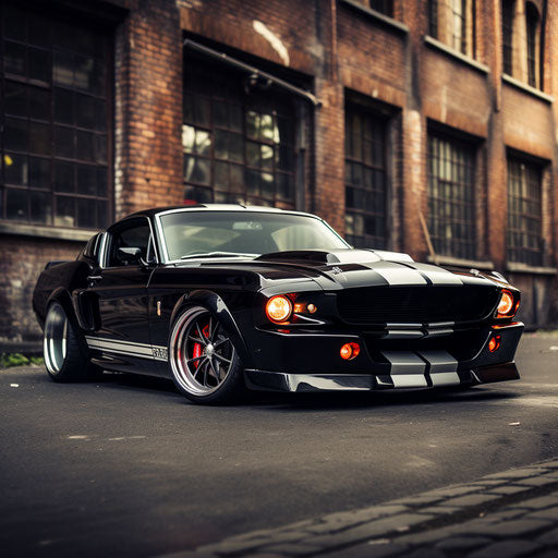 Custom classic Ford Mustang GT Shelby car