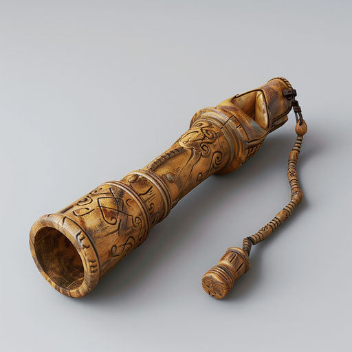 Photo-realistic whistle clipart against white background