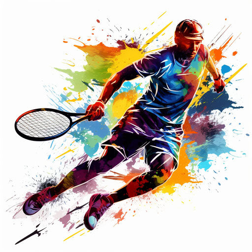 Sports clipart in the style of Chiaroscuro Art, on a white background