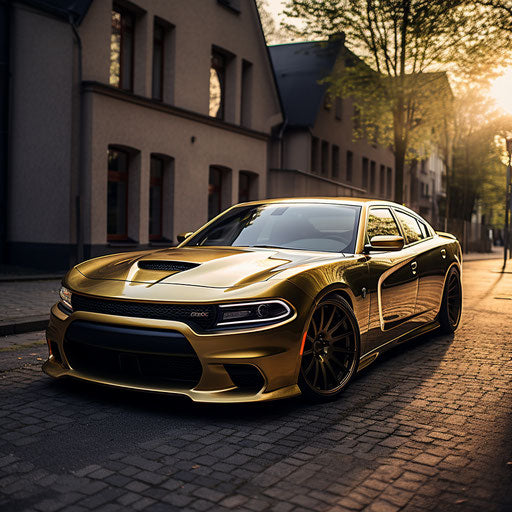 Dodge charger hellcat Gold