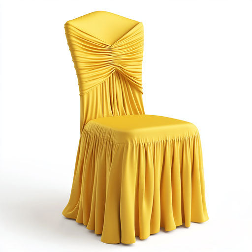 3D Chair Covers on flat white background, isolated clipart