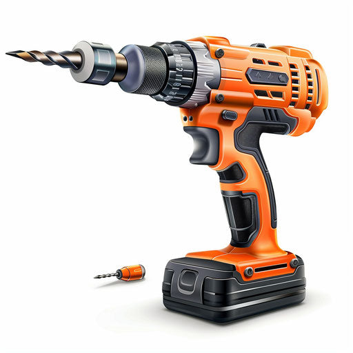Drill clipart in a realistic style against white background