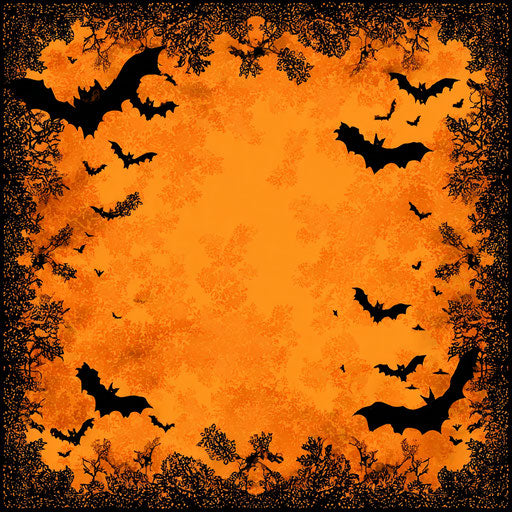 Flying bats as Halloween decoration