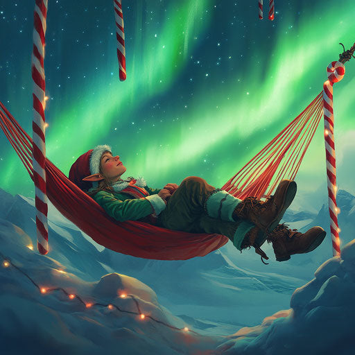 Well-deserved rest under the Northern Lights