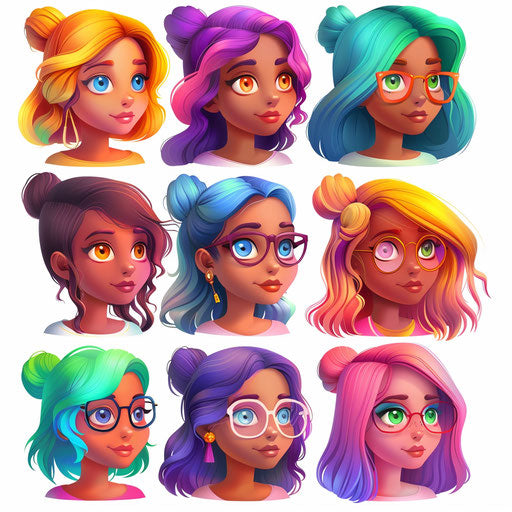 Unity clipart in photo realistic style with flat white background