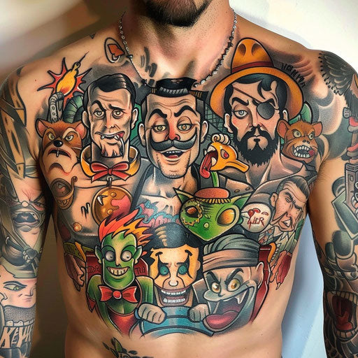 Chest Tattoos For Men Tattoo Flash Collection
