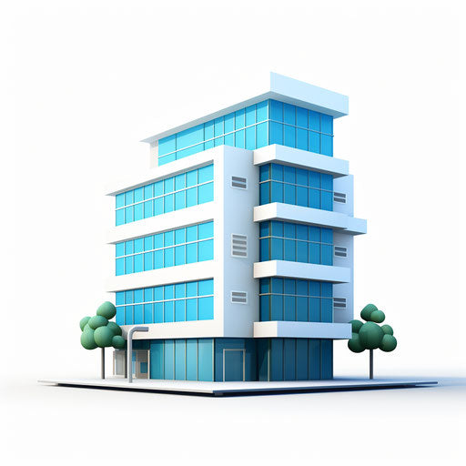 Minimalist style building clipart