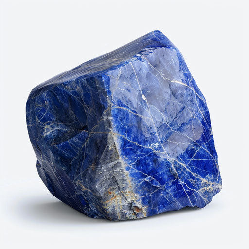 Realistic lapis clipart on flat white background, vibrant colors