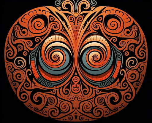 Maori tribal in vector, intricately textured and captivating