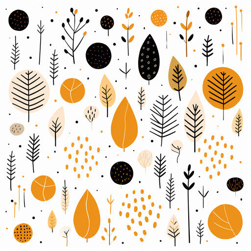 Pattern clipart in the Minimalist style, on white background