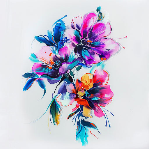 Floral Tattoo Blueprint Pack