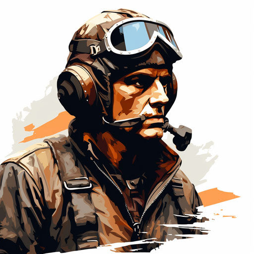 Pilot artwork in the Chiaroscuro Art style, on white backdrop