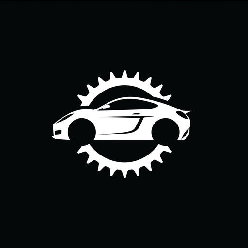 Sleek logo for car dealership or mechanic shop