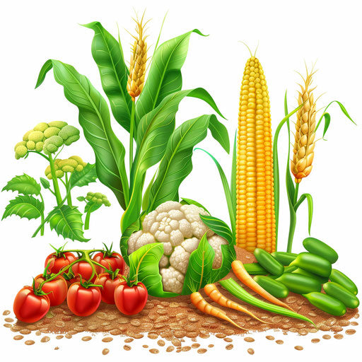 Realistic agriculture clipart on flat white background