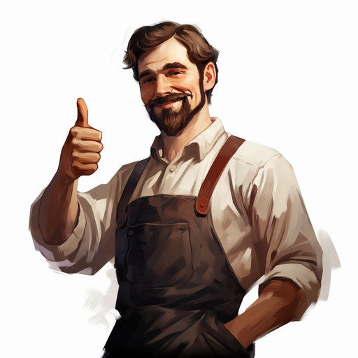 High quality illustration in the style of Chiaroscuro Art, white background