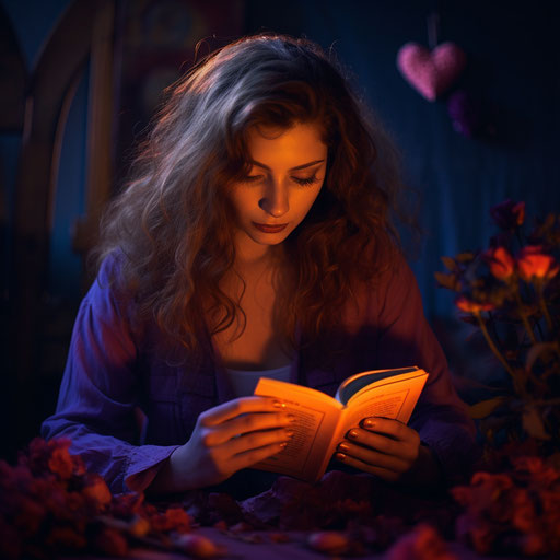 Love and song cover, melancholic atmosphere, pensive poses