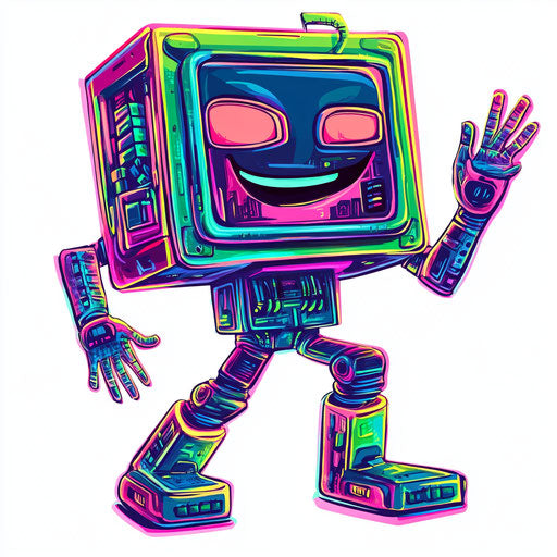 Humorous caricature of a CPU with human characteristics