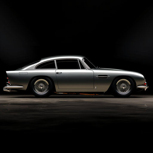Side view of the Aston Martin DB5