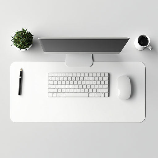 3D Desk Mat on flat white background, isolated clipart