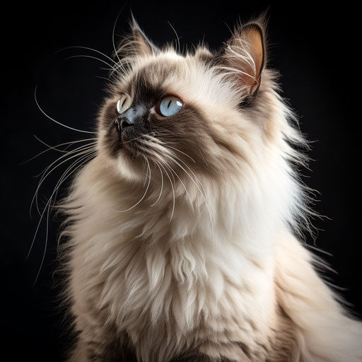 Himalayan cat in profile