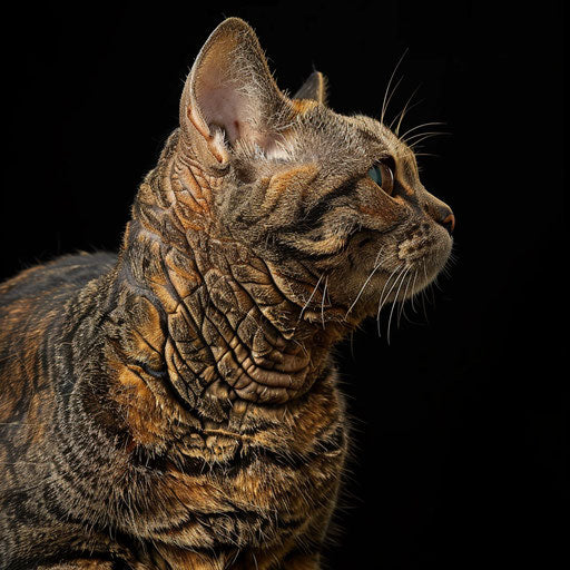 Tortoise cat side view